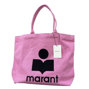 Ny Isabels Marant Designer Canvas Tote Bag One Shouder Bags Outdoor Fashion Trend stor kapacitet Shopping Travel Handväska Klassisk stil Kvinnor Mångsidig satchel