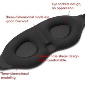 Máscaras do sono máscara de dormir 3D Máscara para os olhos Viagem Rest Auxil