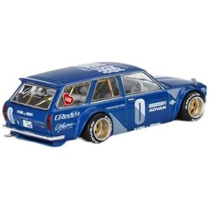 Автомобили Diecast Model Cars Kaido House X Mini GT Datsun Kaido 510 Truck LHD Die Casting Model Car D240527