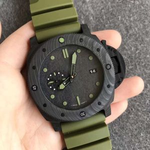 PAM1616 Erkekler 47mm Askeri Karbon PAM1039 Superclone Kılıf Saatleri Vs Fiber İzle Gücü PAM961 Tarih PAM616 Işık Otomatik Mekanik Tasarımcı PAM979 182