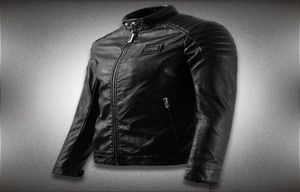 Pu Faux Leather Coat Men Motociclo Novo Slim Fit Hood Biker Capital de couro Tops Man Applique8957333