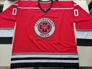 Hockey jerseys Physical photos Letterkenny Irish Red blank Men Youth Women High School Size S-6XL or any name and number jersey