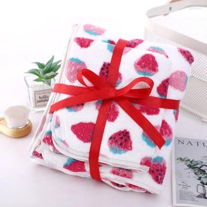 Towel Coral Fleece Three-piece Bath Set Cartoon Parent-child Gift Box Hand Event Gifts Men And Women Towels