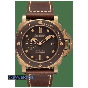 Fashion Luxury Penorrei Watch Designer Box Certificate 8 Stealth Series Bronze Automatic Mechanical for Men PAM00968