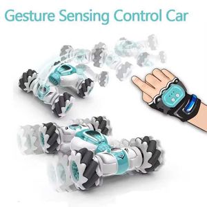 Electric/RC Car Electric/RC Car RC gesture sensing stunt car wireless remote control watch gesture sensor toy car 360 rotation off-road twisting stunt drift car WX5.26