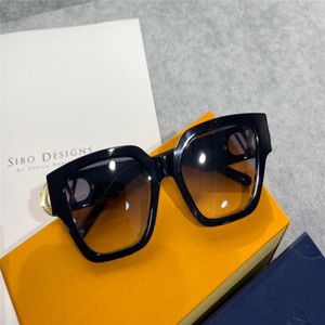 1479 Fashion Summer Style Gradient Lens Solglasögon UV 400 Skydd för män och kvinnor Vintage Square Plank Frame Toppkvalitet kommer med 235Z