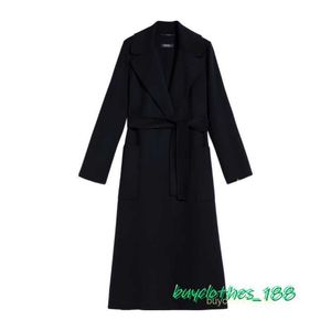 Designer Coat Jacket Maxmara Coat Women's Trench Coat Wool Blend Italian Brand Coat Fashion Trends D1SF