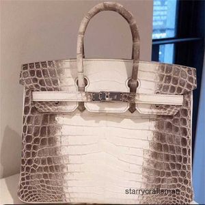 Tote Bags Designer Himalaya Crocodile Handbags Handmade Women's Bag Crocodile Skin White Bag Large Capacity Handbag WN-XGIN