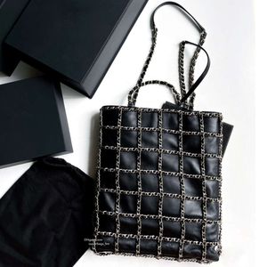 10A Black Gold Grid Chain Bag Women Tote Bag Designer Hobo Bag Bags Undermail ombro