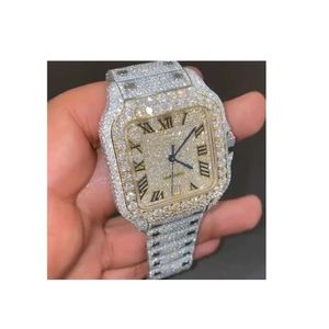 Mais recente tecnologia VVS Moissanite para o Men's Special Diamond Watch do fornecedor indiano