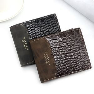 HBP Men 2021 Senaste Casual Mens Short Wallet Designers Plånböcker Väskor Leopard Print Europe och Amerika Snakskin Fashion Trend Purse 2108