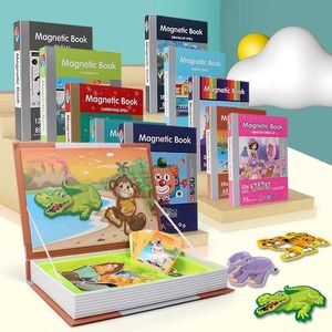 3D головоломки Сортировка гнездования укладки игрушек Montessori Childrens Smart Book 3D Cartoon Buzz Drain Training Game Game Toys Toys День рождения подарка на день рождения WX5.26