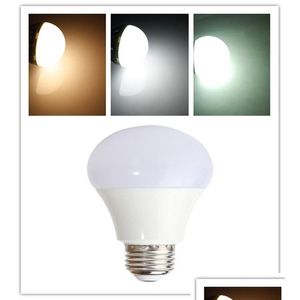 LED -glödlampor Dimble 2835 SMD Globe Light BBS 3W/5W/7W/9W/12W 400LM 5W E27 B22 Plug Ball Lamp Day White Drop Leverans Lights Lighting DH1XE