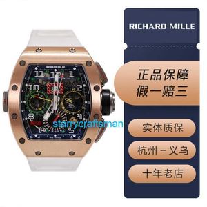 RICHAMAMILLS Luxury Watches cronografo meccanico Mills RM1102 MENS ORGHI