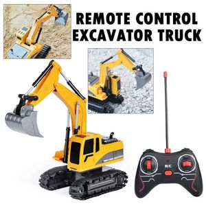 Diecast Model Cars 1 24 RC Truck Remote Control Excavator Bulldozer Toy Boy Childrens Gift Engineering Vehicle Electric Vehicle Crane Dump Truck T P5K6 S2452722
