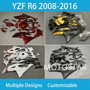 YZF R6 08 09 10 11 12 13 14 15 Kit di carenatura per iniezione per Yamaha YZF R6 2008 2009-2015 Custimizzazione gratuita di motociclette