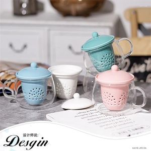 Чайные наборы креативные цветочные чайные чашка теплостой устойчивый