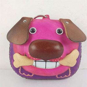 Hbp Baum Jelly Handband 12 Zodiac Dog Cartoon Tierschlüsselkäse KOKELAHNE SCHLAGE SCHALTE EURLICHE Leder Zero Wallet Wallet für Frauen