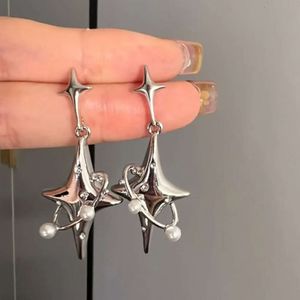 four pointed Love star tassel light niche Instagram style sweet cool high end and personalized earrings earning