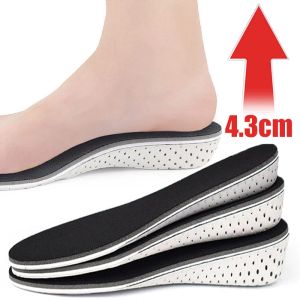 Altezza di 1PAIRE Aumenta la sola Spola dura traspirante in memory foam di sollevamento del tallone inserti a impianti di scarpe per le solette dell'ascensore per unisex