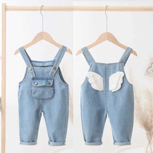 Overaller Rompers Ienens Baby Girl Overalls Casual Trousers Jumpsuit Childrens Denim Dungaraes Jeans WX5.26
