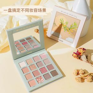 Oil Painting Style 16 colors Eyeshadow Palette Shimmer Matte Smooth Shiny Highlight Powder Waterproof Glitter Eye Shadow Makeup 240527