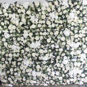 Kwiaty dekoracyjne spr kość słoniowa biała piwojska ściana kwiatowa okazja tło sztuczny stół biegacz arcy kwiatowy