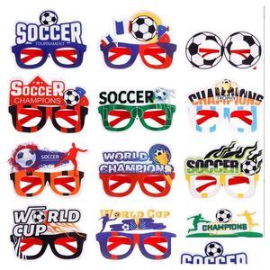 Party Decoration Glasses Frame Sports Theme Soccer Felt Plastic Sunglasses Fun Atmosphere Shooting Drop Delivery Home Garden Festive S Dhoti