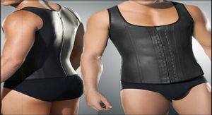 Faja Hombre Latex Waist Trainer for Men 4xl 5xl Plus Size Body Girdles Men Steel Boned Mens Waist Shaper Corset under Vest4726334