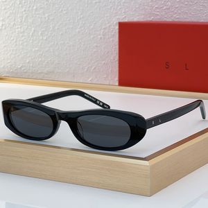 SL557 SHADE Sunglasses Narrow and Long Cat Eye Acetate Frame with Polyamide Lens Size 53mm Nose Frame 20mm Leg 145mm Designer Women Luxury Sunglasses