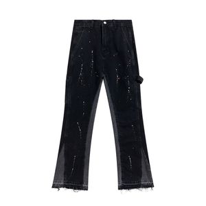 2022 Modna moda Flashed Pants High Street Dżinsy Vintage myte w trudnej sytuacji 170c