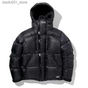 Men's Down Parkas New down Jacket Mens Trendy Short Winter New European and American Thickened Work Clothes dent Fashion Brand Warm-Keeping Q240527