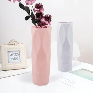 Wazony 1PC w stylu nordyckim wazon dekoracja salonu ozdoby nowoczesne origami plastikowe aranżacje doniczki wystrój domu