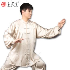 Yiwutang Unisx Tai Chi 유니폼 여름 쿵푸 슈트 무술 의류 중국 전통 세트 봄 여름
