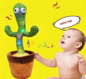 Dancing Cactus giocattolo ing il corpo con peluche di peluche per bambini bambini che scuotono musica da peluche 21080464279629506961