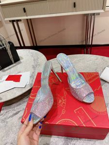 Designer High Heels für Strassstein dekorierte obere Kleidungsschuhe Schlanke Absatz High Heel Sandalen Damen EU 35-34