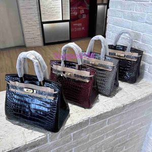 Aa Biriddkkin delicata Luxury Womens Social Designer Borsa Borsa per spalla evidenziata Borsa per motivi di coccodrillo Borse da donna Luxury Borse per capelli dritti Borsa per vaccino da mucca wome