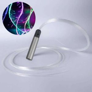 Led Rave Toy RGB LED fiber optic whip light flash whip light Up Rave 23 light effect flow LED whip role-playing light whip Rave dance accessories d240527