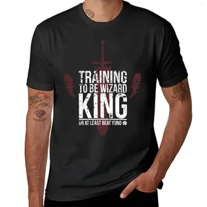 Męskie topy z czołgami Trening, aby być czarodziejem King, a przynajmniej pokonaj grafikę T-shirt Yuno ciężkie w Tree TEE MĘŻCZYZN