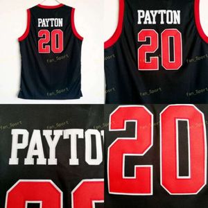 Skyline Gary 20 Payton High School Jersey Men Black For Sport Fans Payton Basketball Jerseys Breattable Uniform Factory Right Wholesales