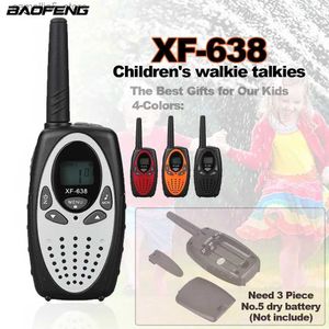 Toy walkie talkies xf-638 mini walkie talkie for kids radios a due vie bambini comunicazione wireless giocattolo giocattolo piccolo portatile radio xf638 come regali per bambini q240527