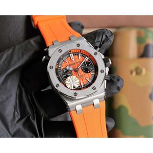 Mens Mechanicalaps Luxury Mens Watches AP Titta på Fruit Royal Luxury Oak Chronograph Menwatch VU27 Orologio Automatisk mekanisk supercolen cal3124 RUB Q1KM 8KB5