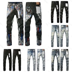 purples jeans designer for mens high quality fashion cool style pant distressed ripped biker black blue jean s 57803