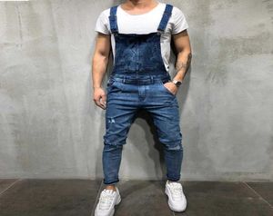 Jeans Fashion Street Hiphop Tij Overalls Male NY Stretch Jarretel Casual Long Broek Men9750904