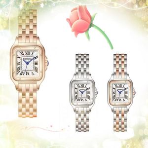 Top model Square Roman Dial Lady Watches Casual Fine Stainless Steel Bee women wristwatch rose gold Luxury female Watch Gifts 190F