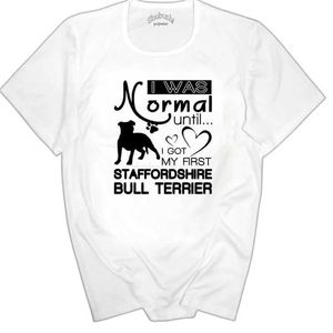 T-shirt umoristica da uomo Polos Orgogliosa del Bull Staffordshire Bull Terrier T-shirt Summer Short Short Short Short SBZ4620 S52701