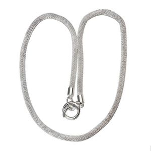 Collana in argento sterling alla vendita calda da 20 pollici da 4 mm collana a forma a maglie FMSN087 SVIALE FRAZIONE 925 Piastra in argento Catene di gioielli 228K