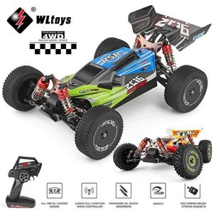 Samochód elektryczny/RC Electric/RC WLTOYS 144001 144010 2.4G RACing RC Car 60 km/h 4WD Electric Szybkie pojazd w terenie Zabawny dryf zdalny WX5.26