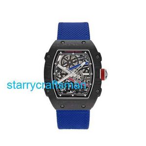 Richamills Luxury Watches Mechanical Chronograph Mills Men's Watch RM67-02's E Bastien Ogier Carbon TPT 2024 STLJ