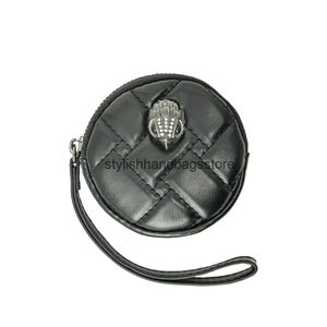Münzversehgungen Frauen klein und exquisite Nischendesign mit Retro -Stil Solid Color PU Leder Brieftasche H240527